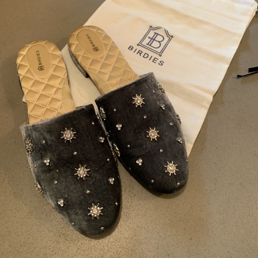 Birdies The Songbird Slippers in Ice Crystal